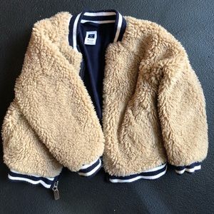 Janie and Jack fuzzy teddy jacket